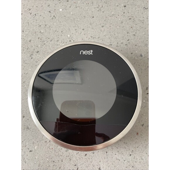Nest Learning Thermostat 3rd Generation 02A Stainless Steel no backplate READ - Picture 1 of 7